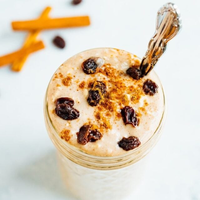 Cinnamon Raisin Overnight Oats {Vegan} Eating Bird Food