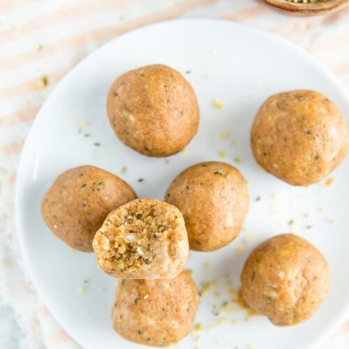 Coconut Protein Balls Eating Bird Food