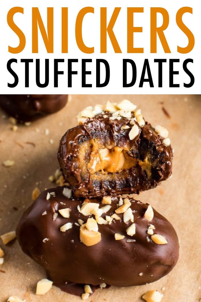 Chocolate Covered Snickers Stuffed Dates Eating Bird Food