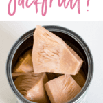 Can of jackfruit slices.