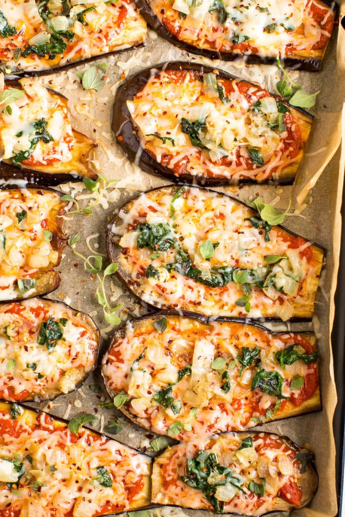 Low Carb Eggplant Pizza Eating Bird Food