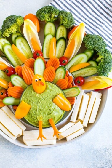 Thanksgiving Turkey Veggie Tray - Eating Bird Food