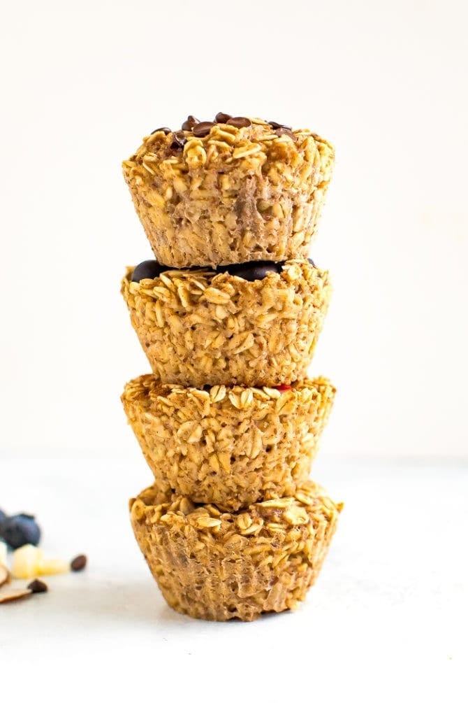 Baked Oatmeal Cups 4-Ways