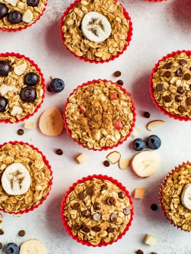 Baked Oatmeal Cups 4Ways Eating Bird Food