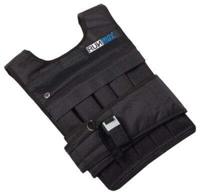 Weighted vest on a white background.