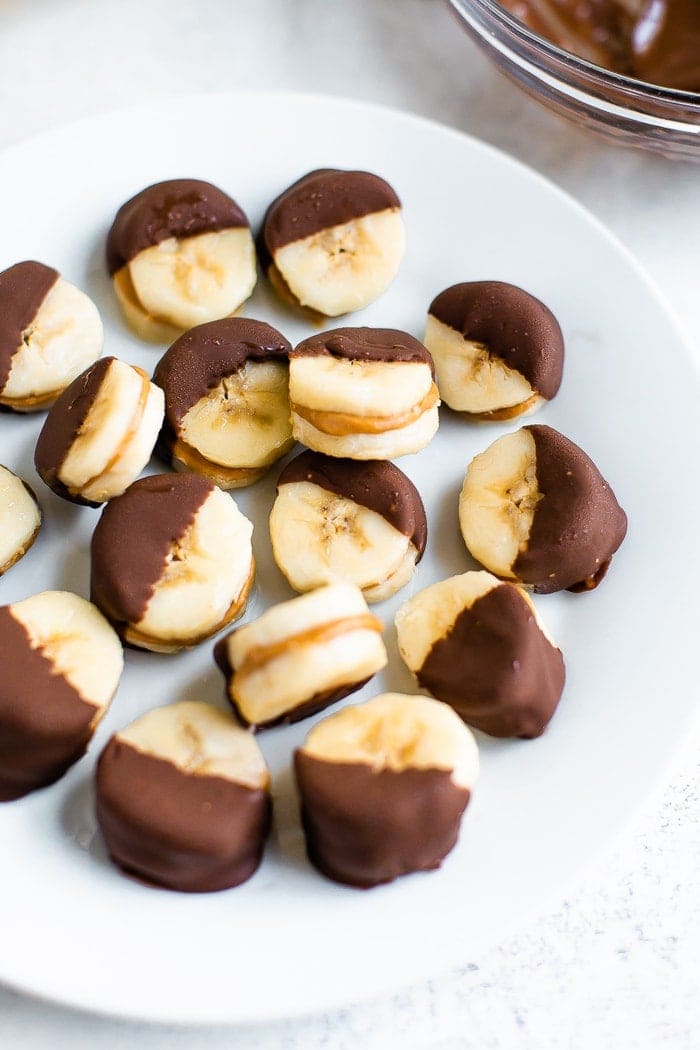 Chocolate Peanut Butter Banana Bites  - Kid Friendly Meals 