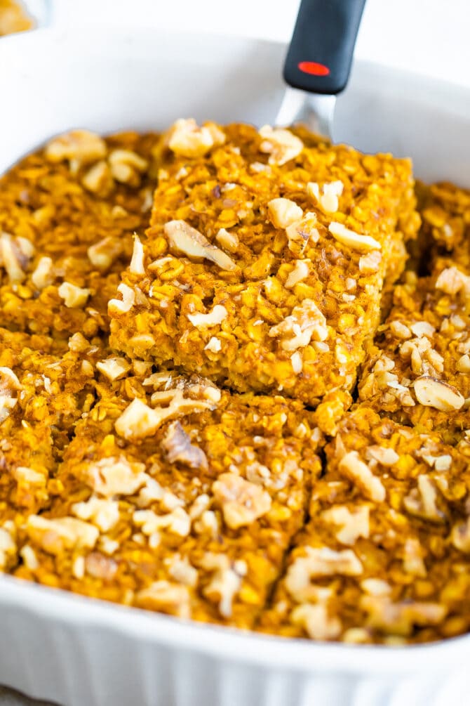 Easy Pumpkin Baked Oatmeal (Vegan + GF) Eating Bird Food