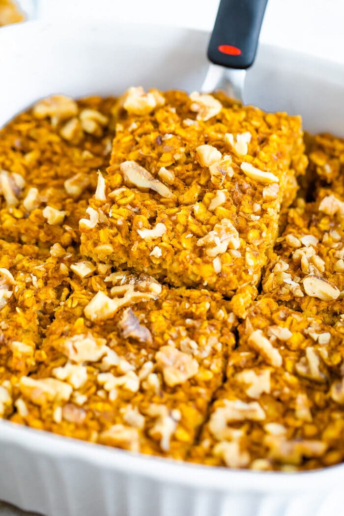 Easy Pumpkin Baked Oatmeal (Vegan + GF) Eating Bird Food