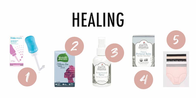 Five healing products to use postpartum.