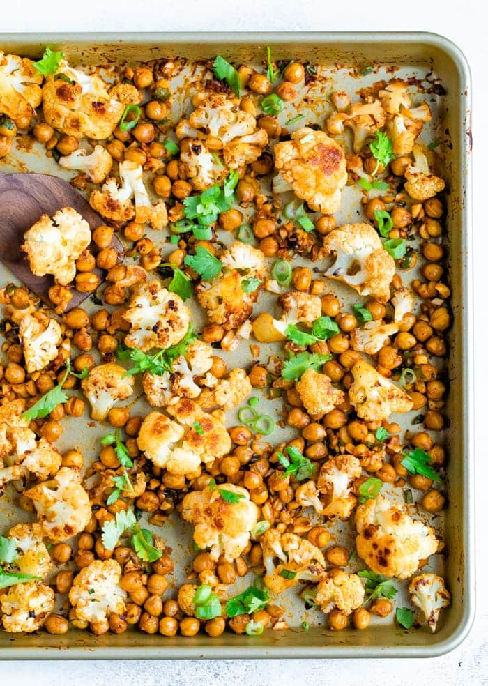 Cauliflower Chickpea Sheet Pan 