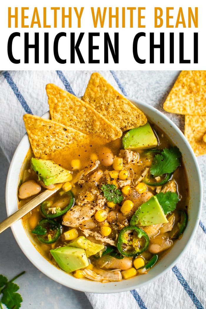 Healthy White Bean Chicken Chili Eating Bird Food
