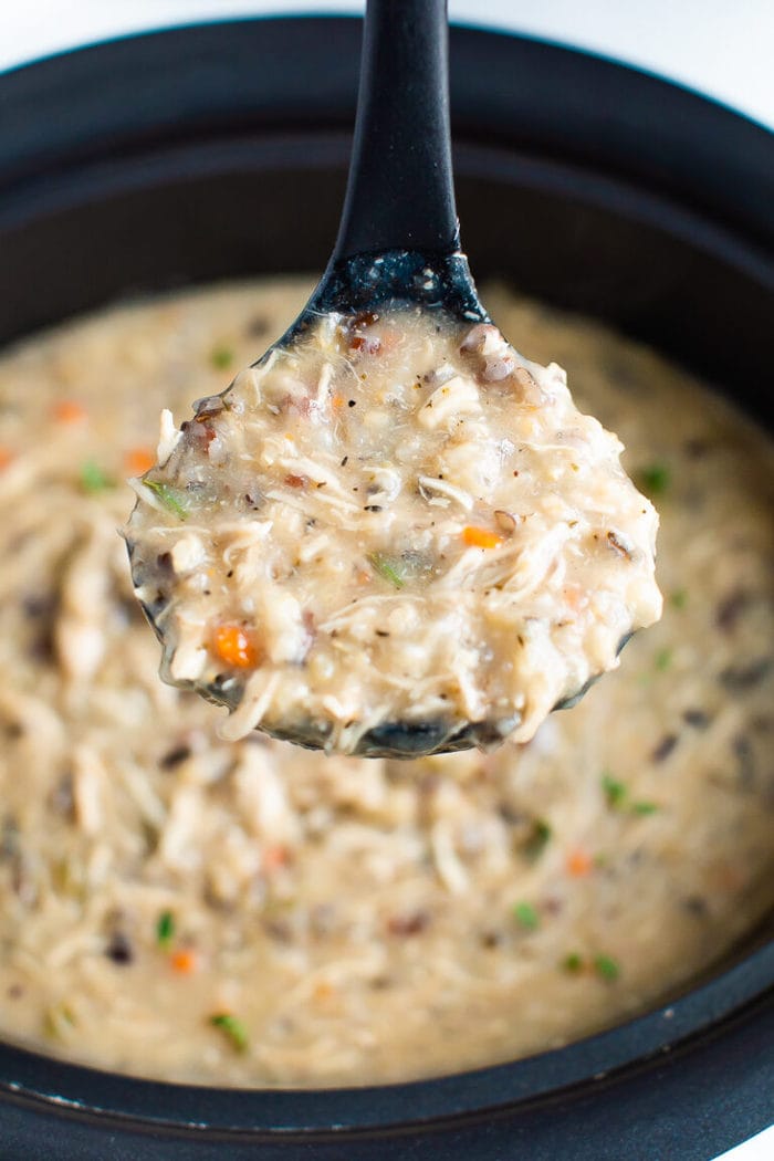 Slow Cooker Chicken Wild Rice Soup Eating Bird Food