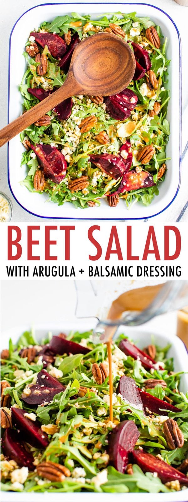 Beet Salad with Arugula and Balsamic Dressing Eating Bird Food