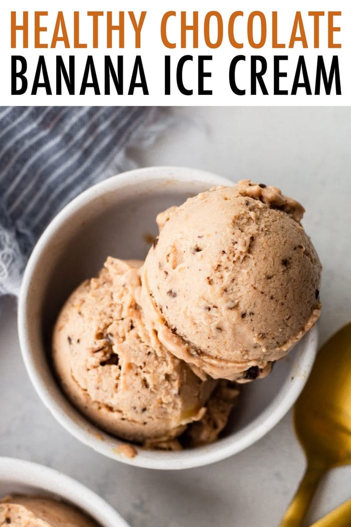 Healthy Chocolate Banana Ice Cream Eating Bird Food