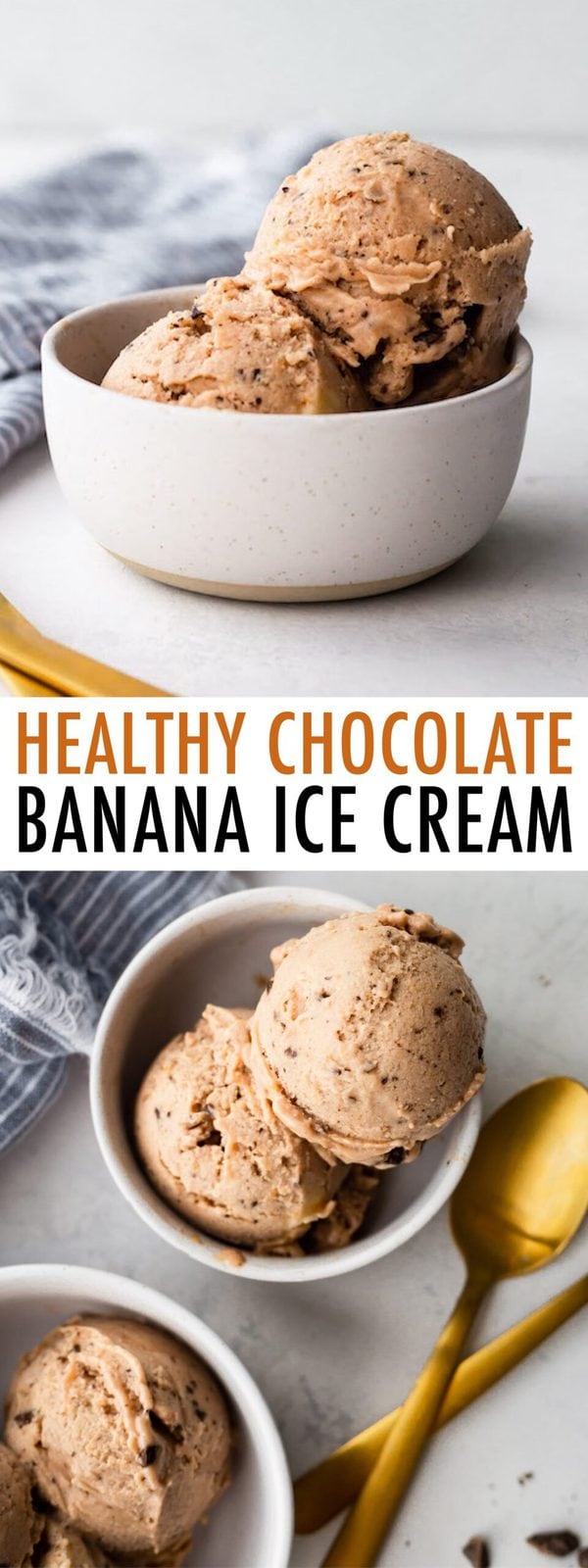 Healthy Chocolate Banana Ice Cream Eating Bird Food