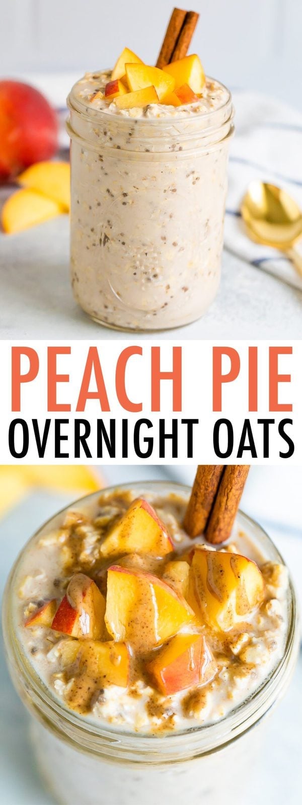 Peach Overnight Oats Eating Bird Food