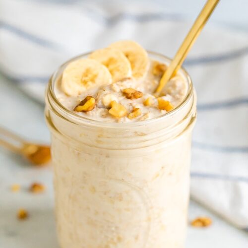 Banana Bread Overnight Oats Eating Bird Food
