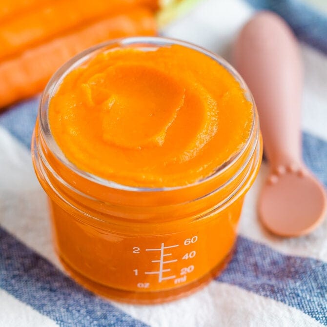 How to make carrot baby food carrot puree eating bird food