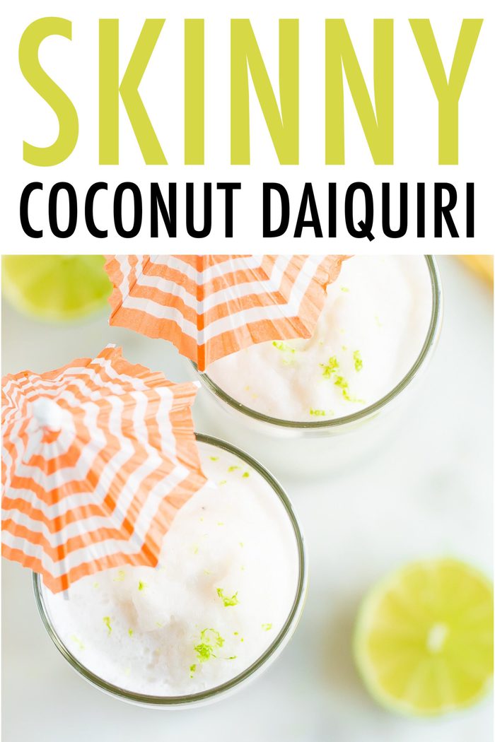 Skinny Coconut Daiquiri Eating Bird Food