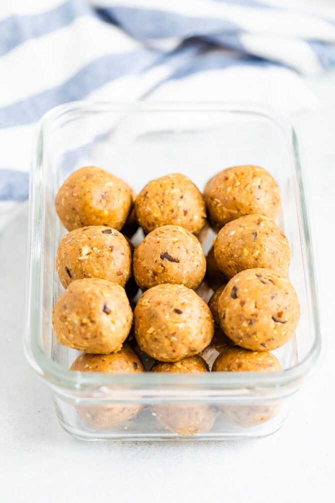 Easy Cookie Dough Protein Balls Eating Bird Food