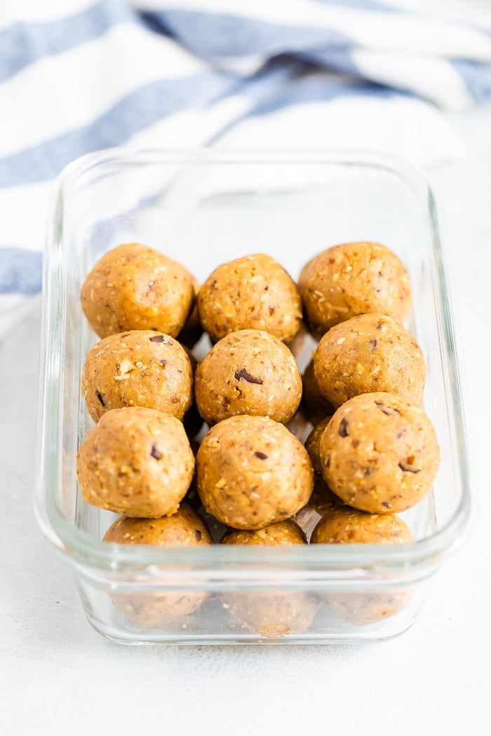 Chocolate Peanut Butter Protein Balls - Eating Bird Food