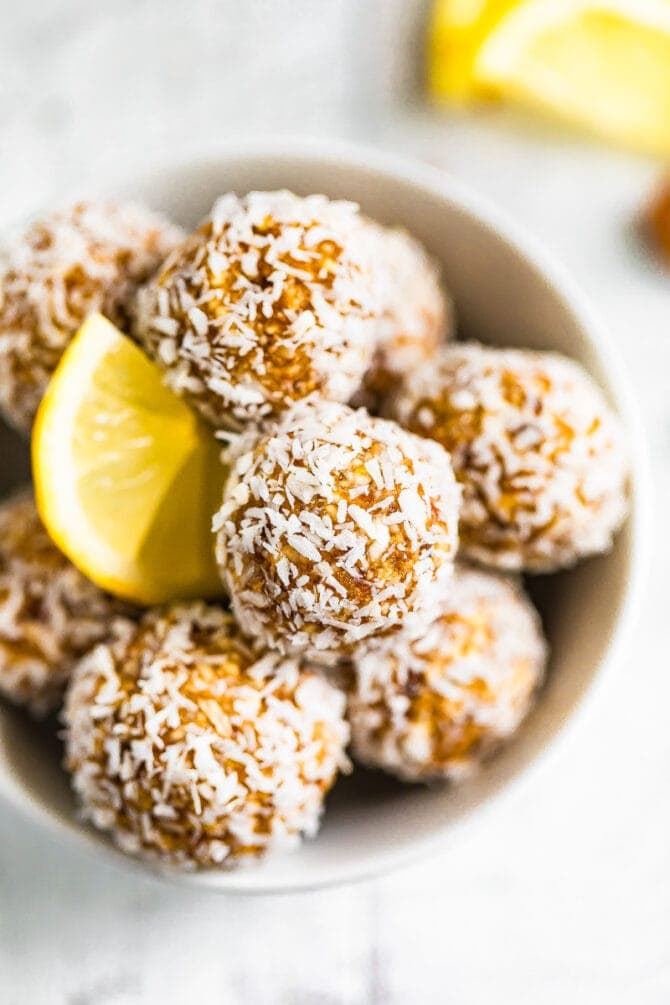 Easy Lemon Energy Balls Eating Bird Food