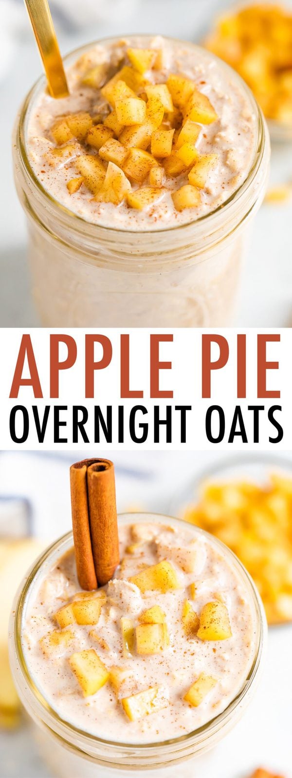 Apple Pie Overnight Oats Eating Bird Food