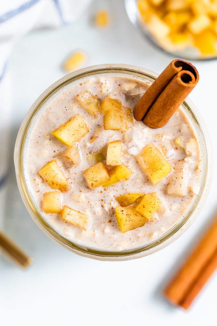 Apple Pie Overnight Oats Eating Bird Food