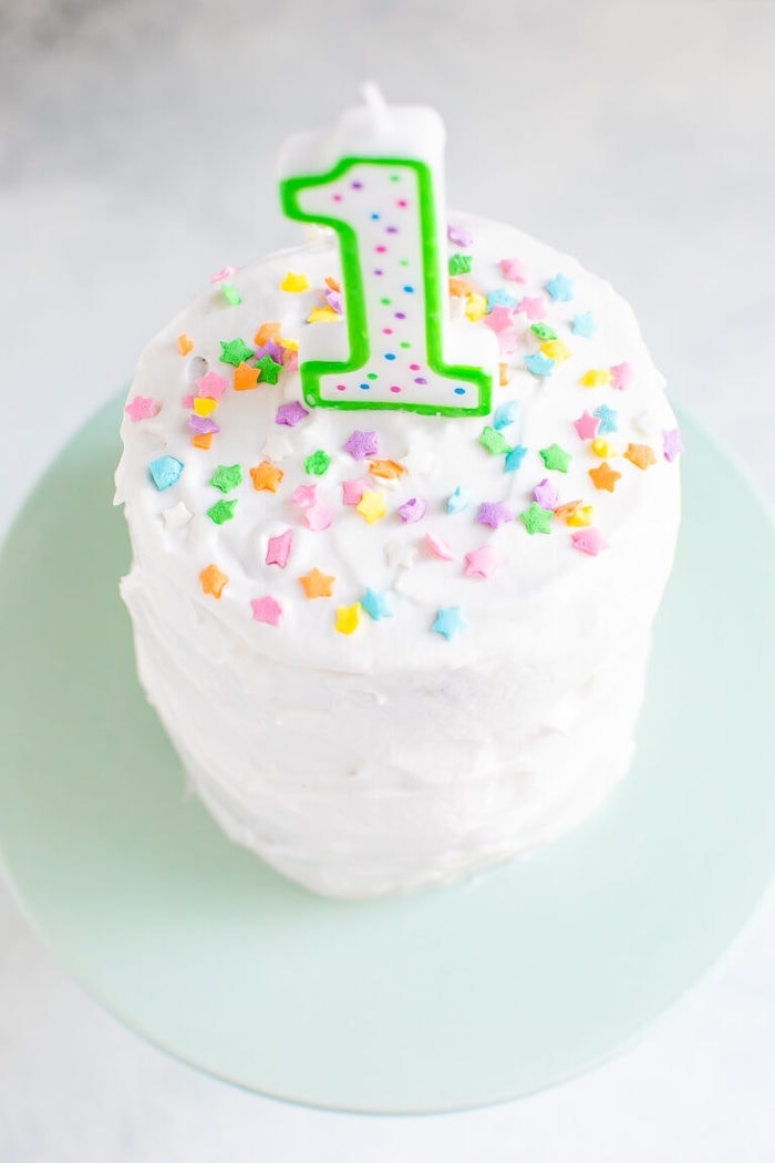 Healthy Smash Cake {No Added Sugar} Eating Bird Food