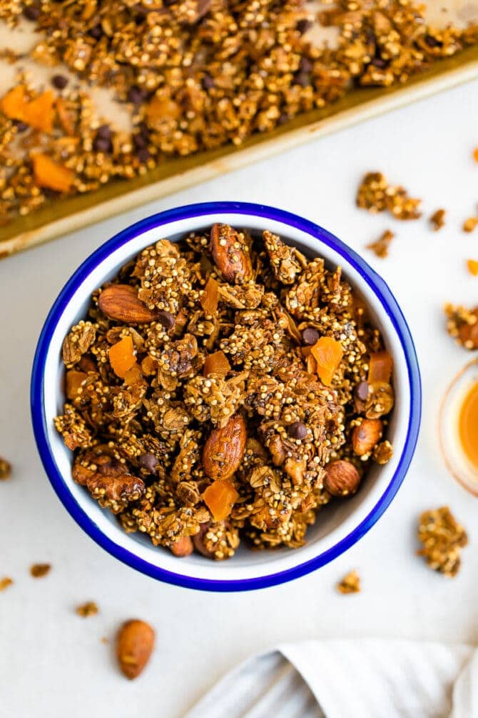 Easy Maple Quinoa Granola Eating Bird Food