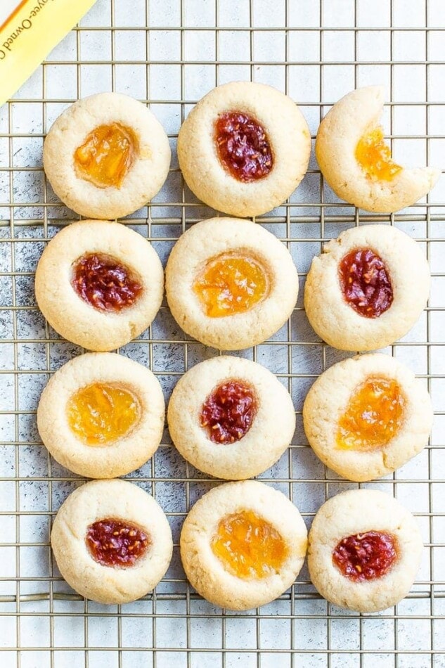 Almond Flour Thumbprint Cookies Eating Bird Food
