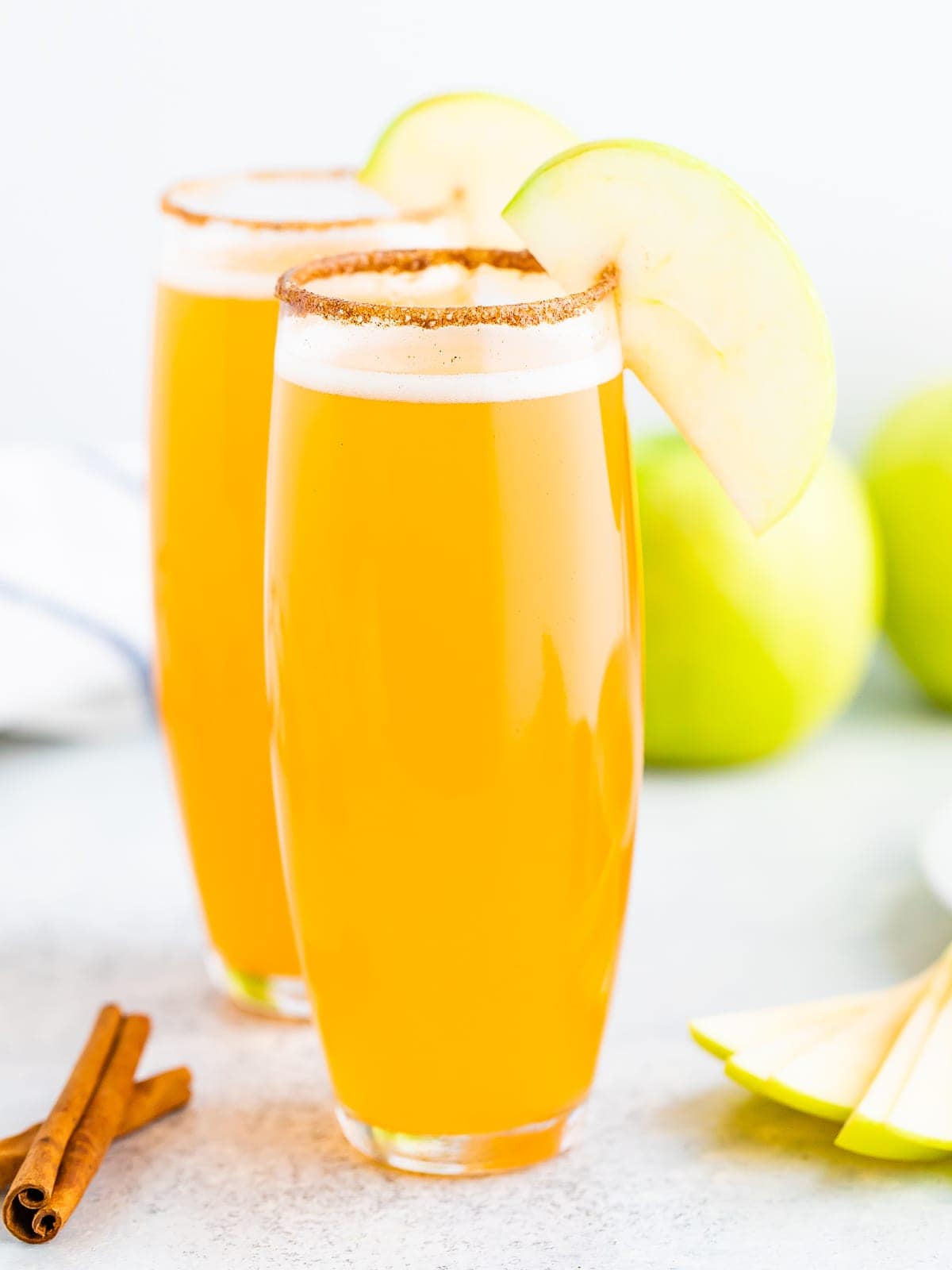 Apple Cider Mimosas Eating Bird Food