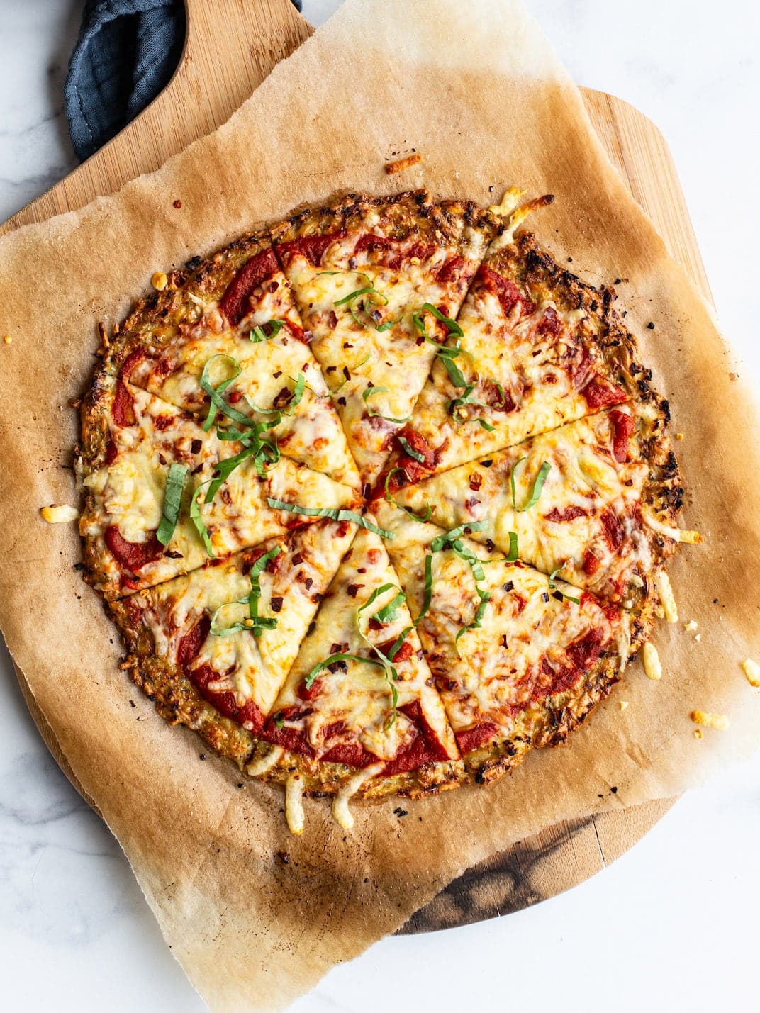The BEST Cauliflower Pizza Crust Eating Bird Food