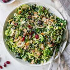 Kale and Brussels Sprout Salad-image