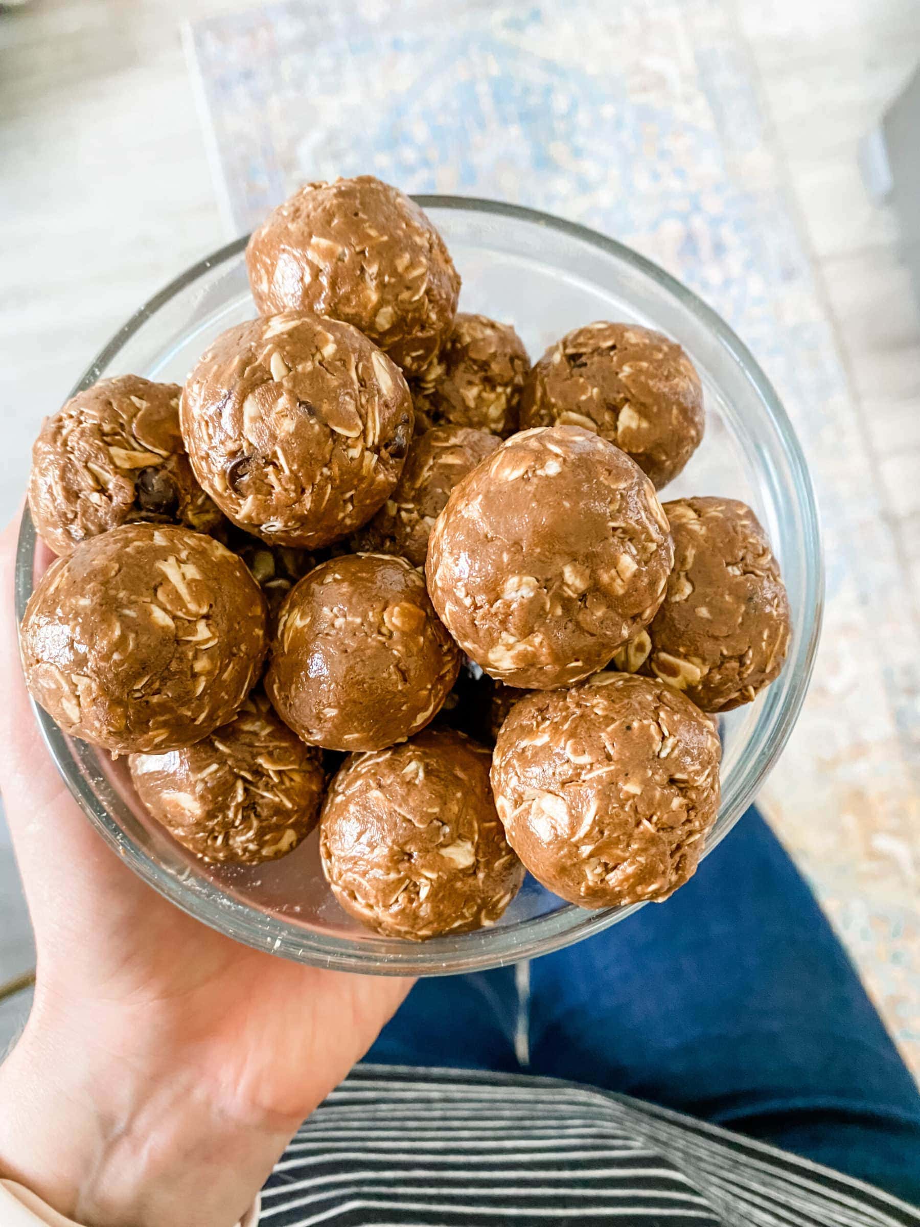 Chocolate Peanut Butter Protein Balls Eating Bird Food