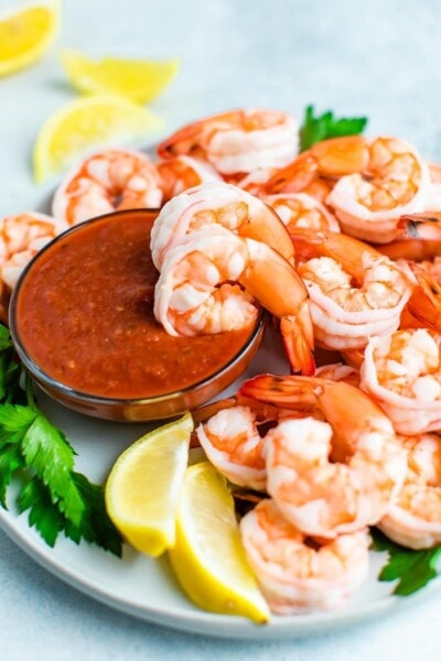 Easy Shrimp Cocktail with Low Sugar Cocktail Sauce - Eating Bird Food
