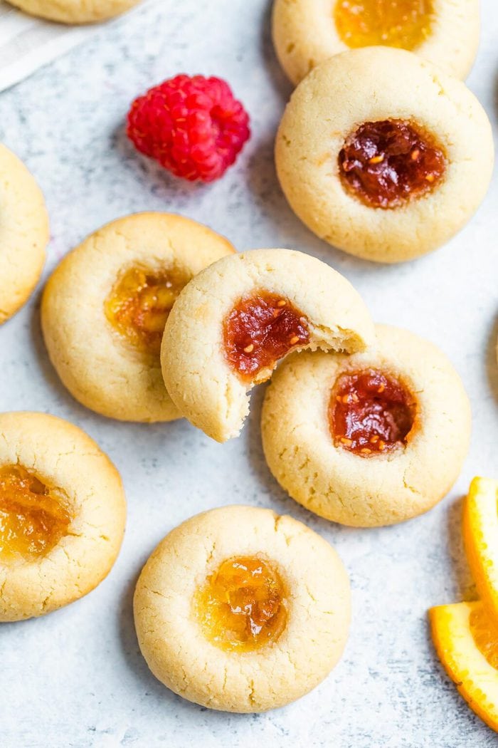 Almond Flour Thumbprint Cookies Eating Bird Food