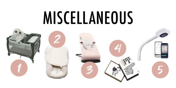 Five items to have in a nursery when you have a newborn.