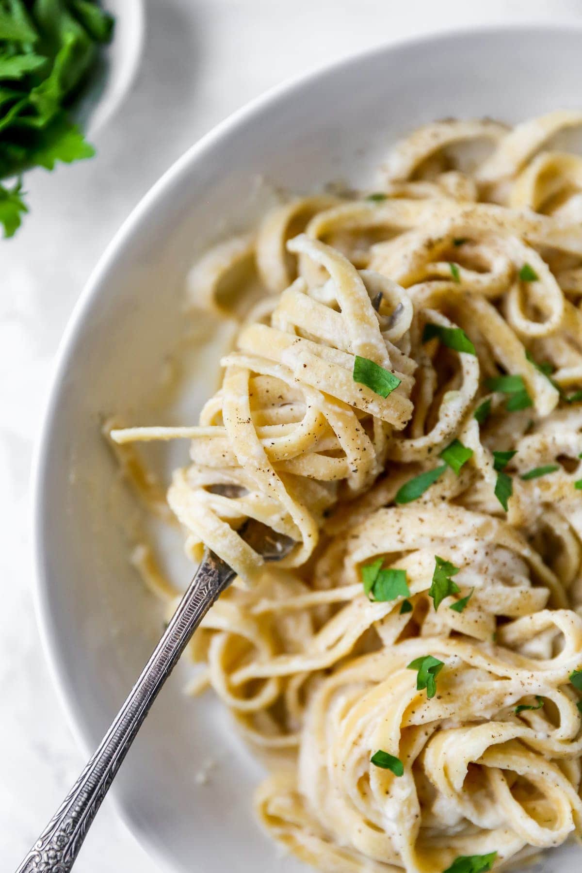 Cauliflower Alfredo Sauce {Quick & Easy} Eating Bird Food