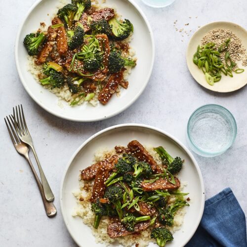 Teriyaki Tempeh and Broccoli {15 Minutes} Eating Bird Food