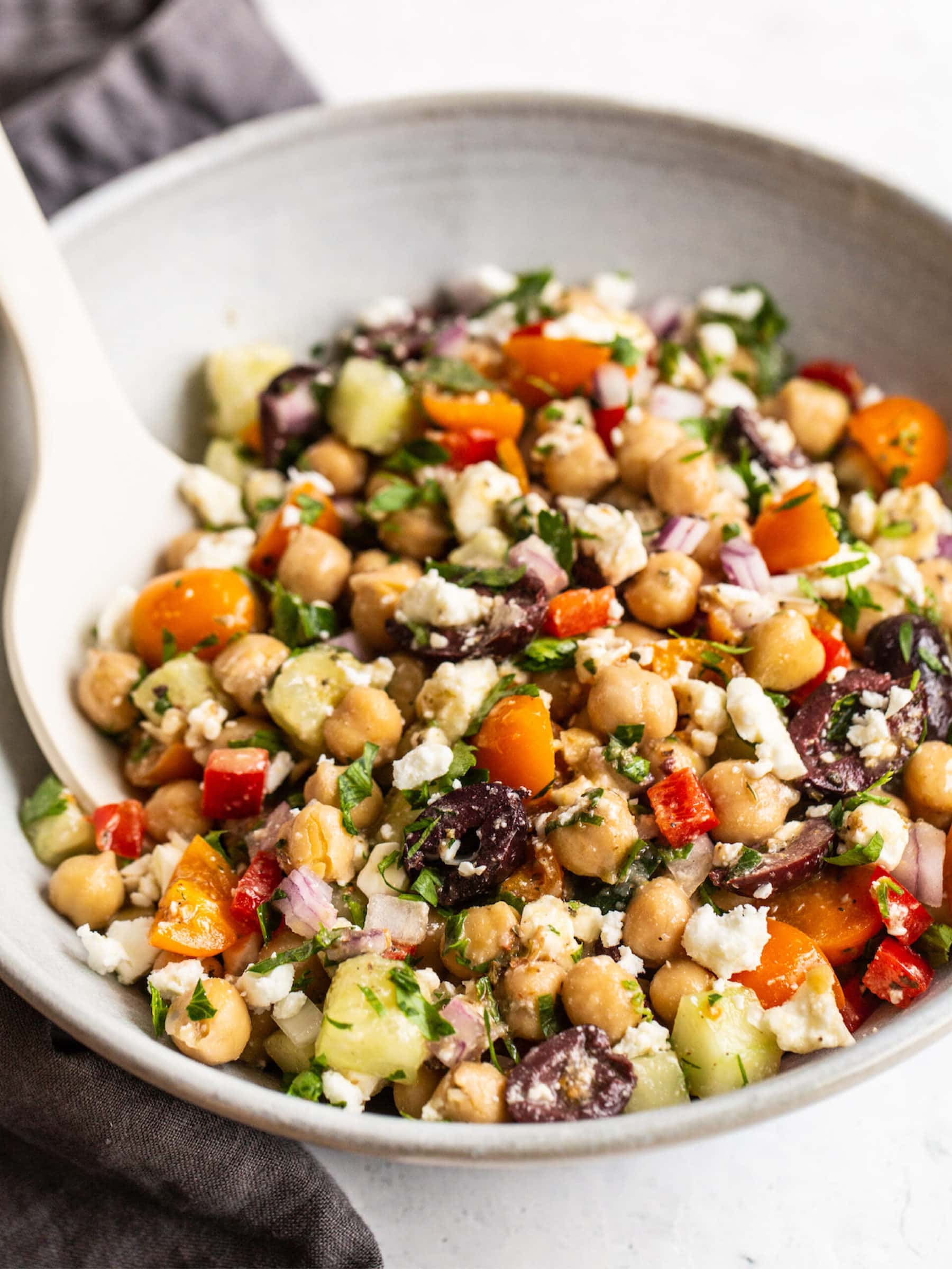 Greek Chickpea Salad | Eating Bird Food