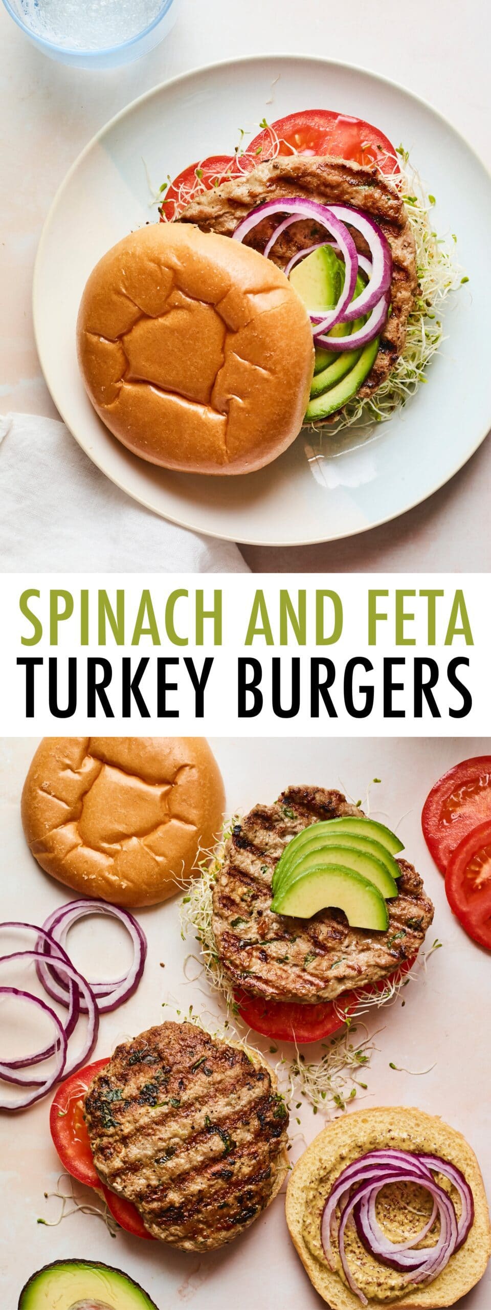 Easy Spinach and Feta Turkey Burgers Eating Bird Food
