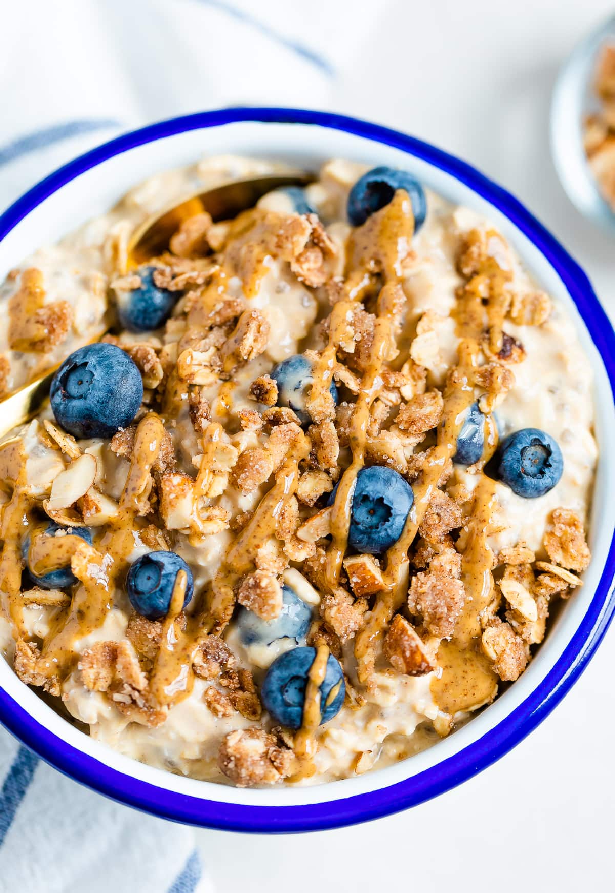 Blueberry Cobbler Overnight Oats