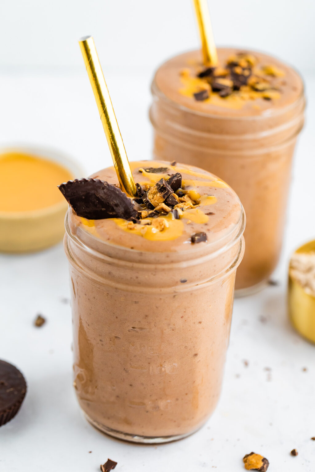 Chocolate Peanut Butter Smoothie - Eating Bird Food