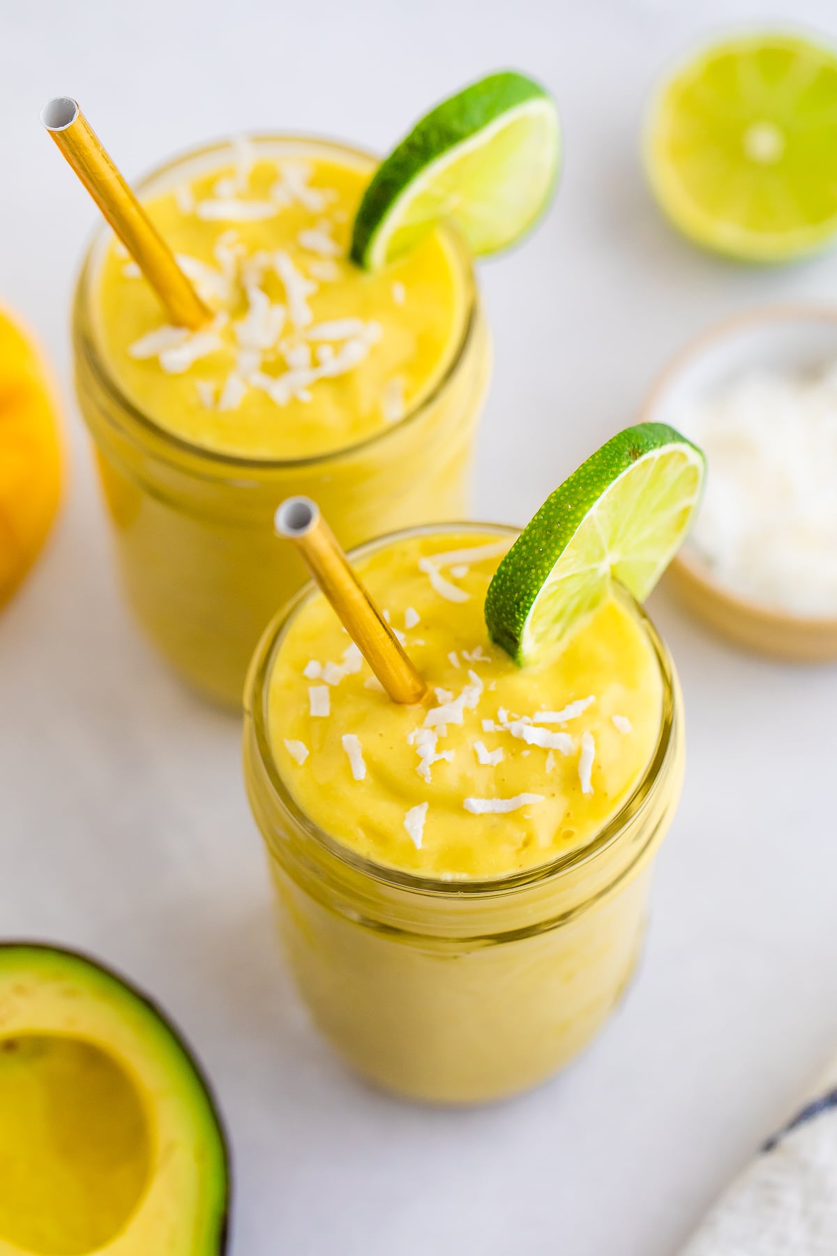 Creamy Avocado Mango Smoothie - Eating Bird Food