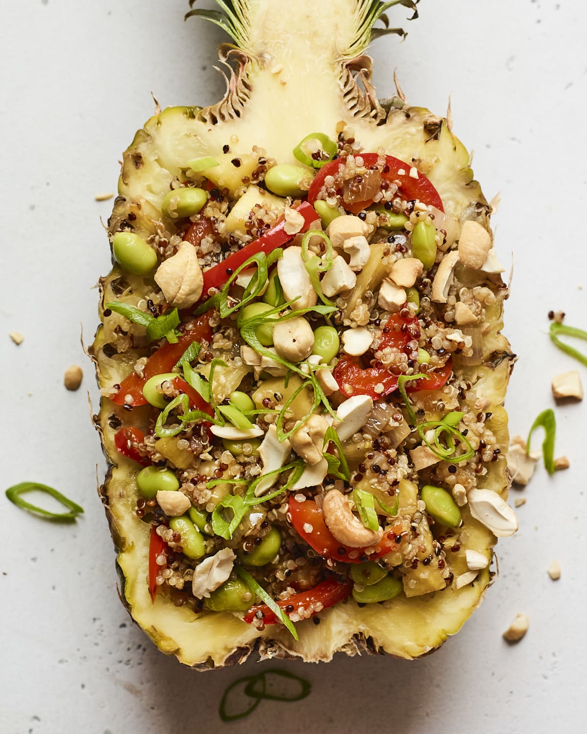 Pineapple Fried Quinoa {in a Pineapple Boat} Eating Bird Food