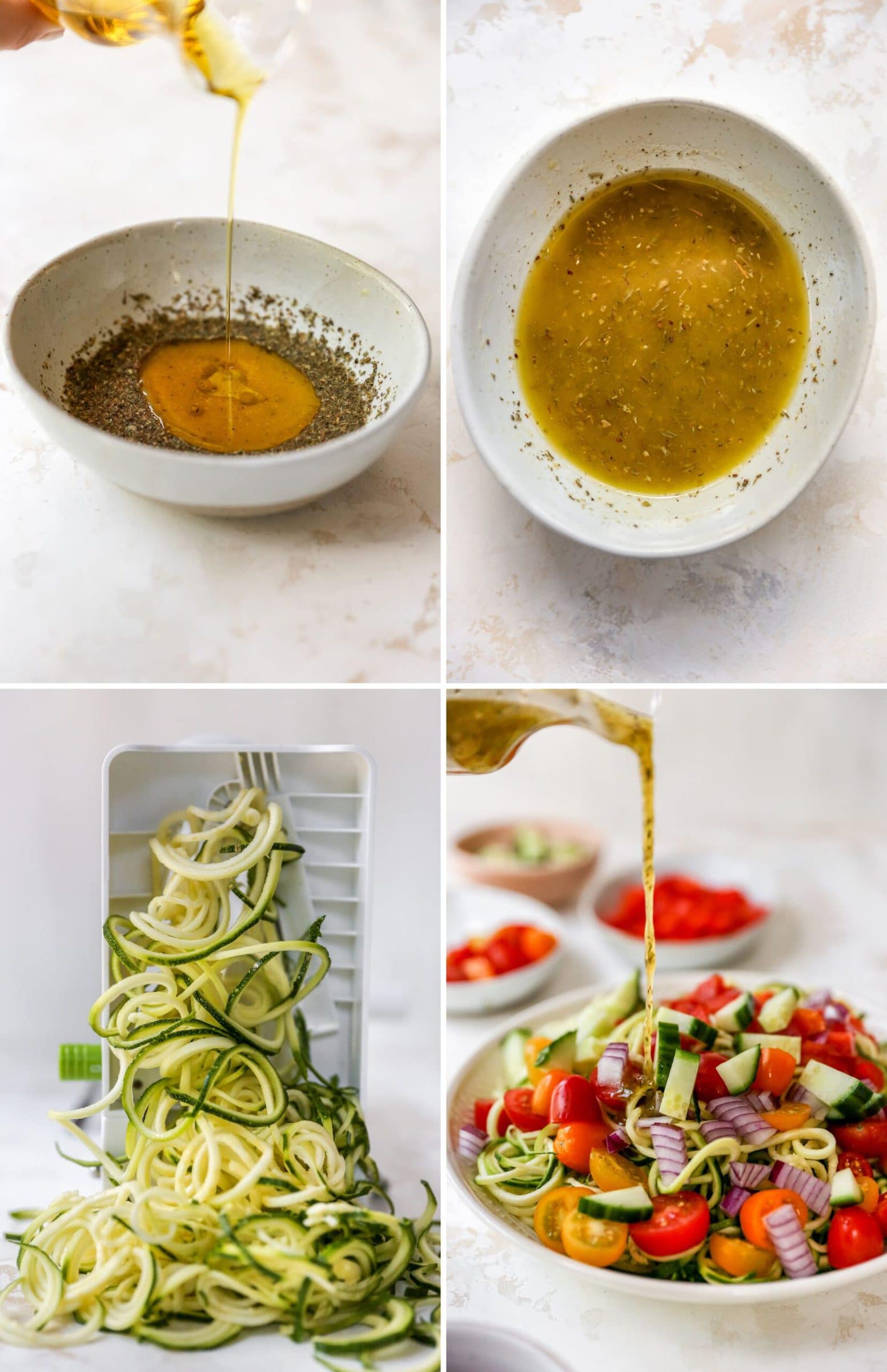 Zoodle Salad w/ Italian Dressing Eating Bird Food