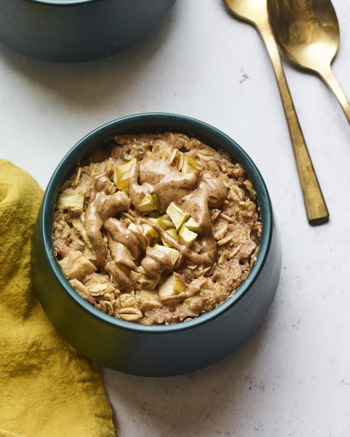 single-serving-apple-baked-oatmeal-eating-bird-food