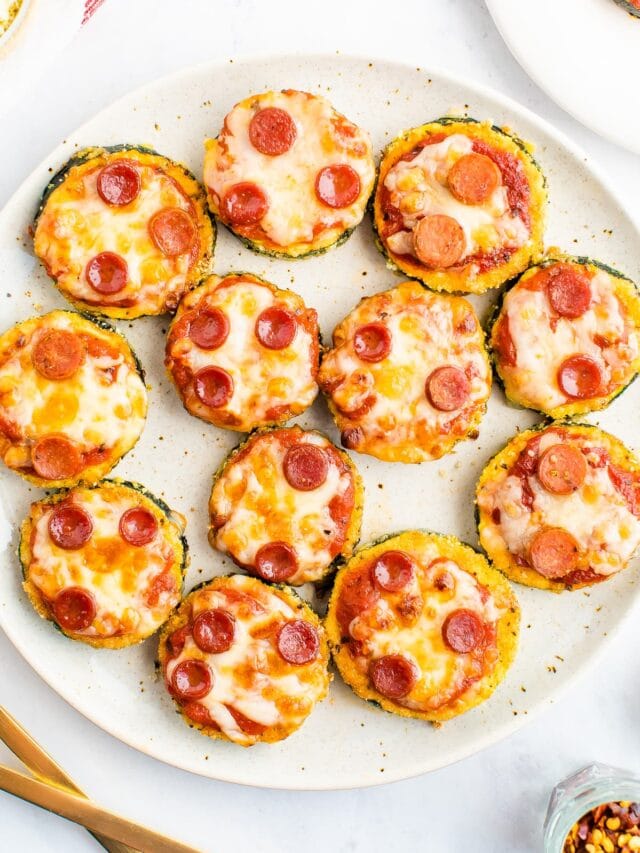Zucchini Pizza Bites Eating Bird Food