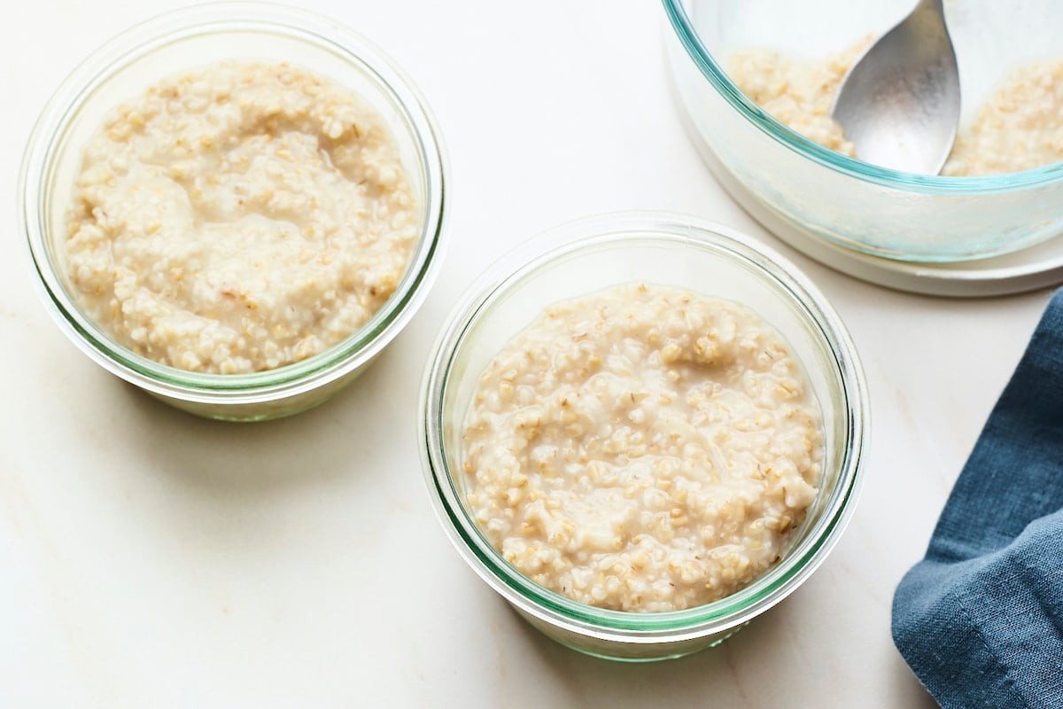 Overnight Steel Cut Oats Eating Bird Food